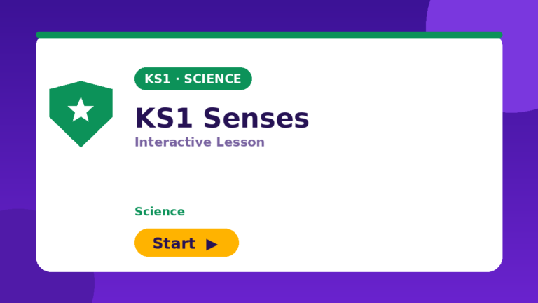 KS1 Senses: Interactive Lesson — featured image