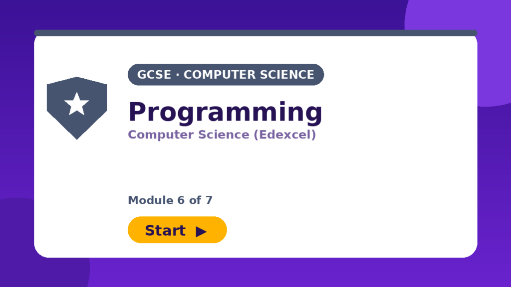 Computer Science (Edexcel) — Module 6: Programming — featured image
