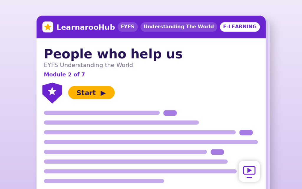EYFS Understanding the World — Module 2: People who help us — featured image