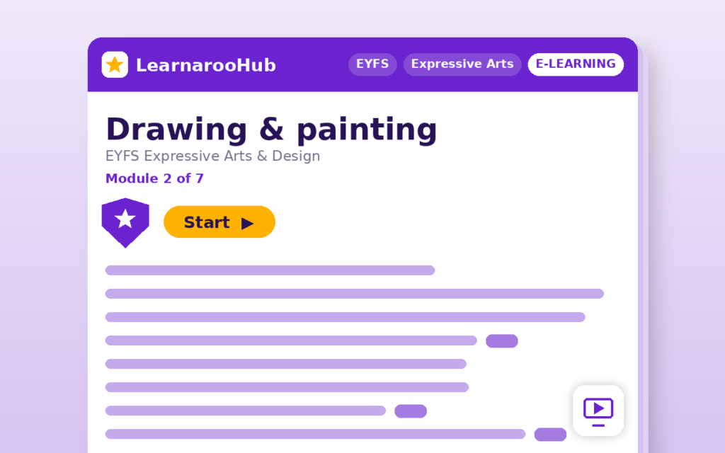 EYFS Expressive Arts & Design — Module 2: Drawing & painting — featured image