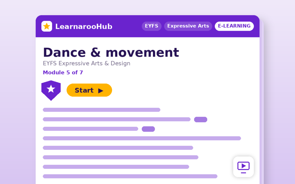 EYFS Expressive Arts & Design — Module 5: Dance & movement — featured image