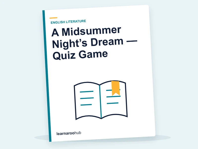A Midsummer Night’s Dream — Quiz Game — quiz cover