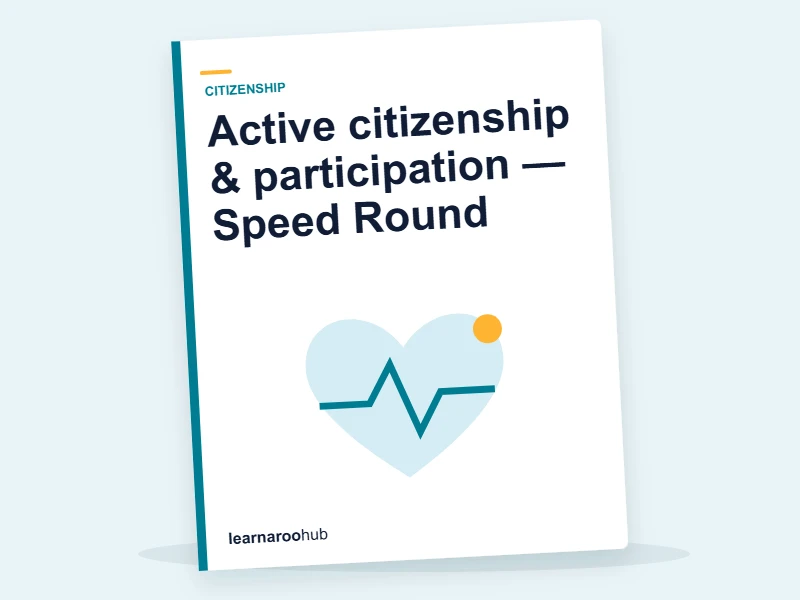 Active citizenship & participation — Speed Round — quiz cover