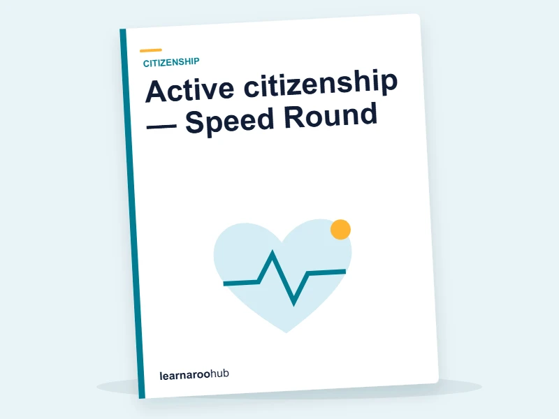 Active citizenship — Speed Round — quiz cover