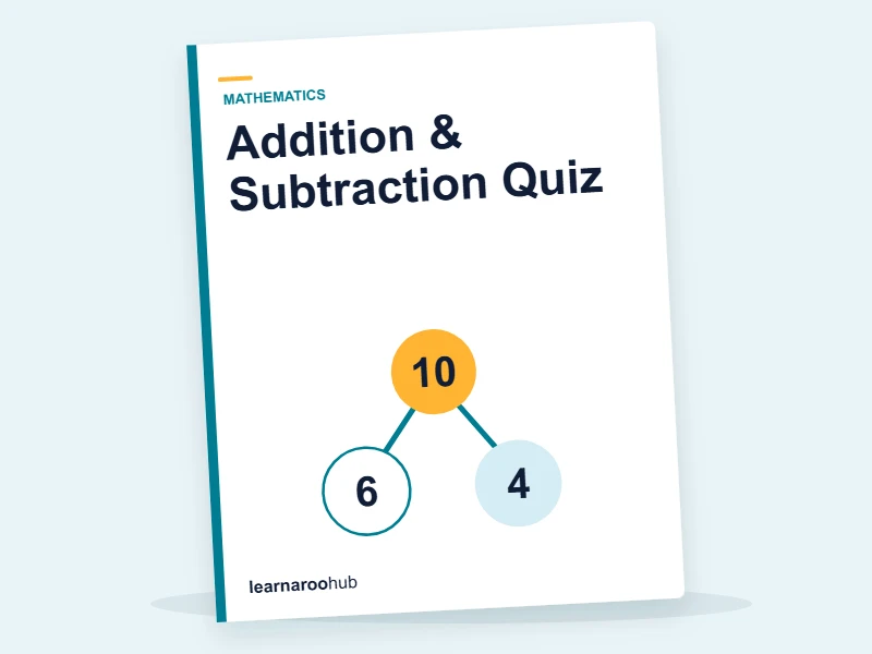 Addition & Subtraction Quiz — quiz cover