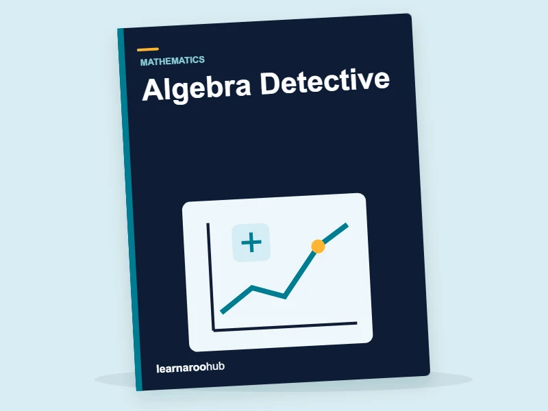 Algebra Detective — activity book cover