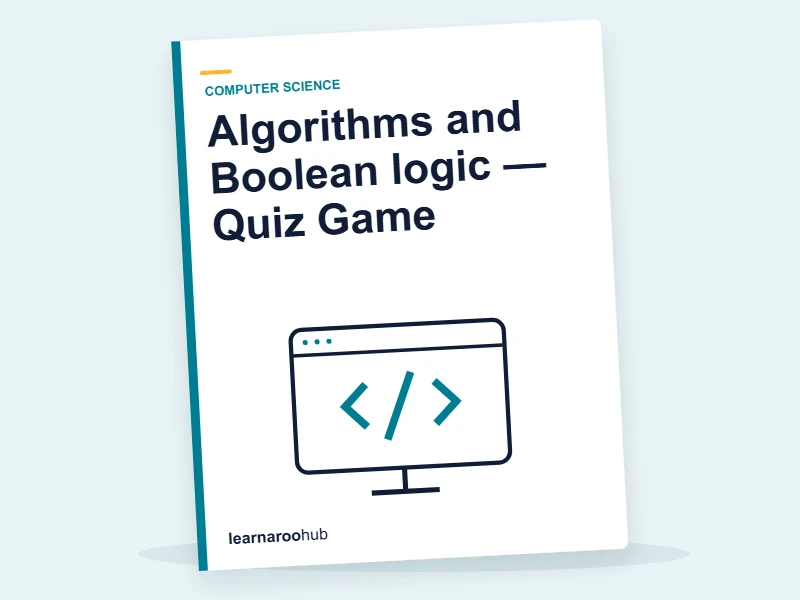 Algorithms and Boolean logic — Quiz Game — quiz cover