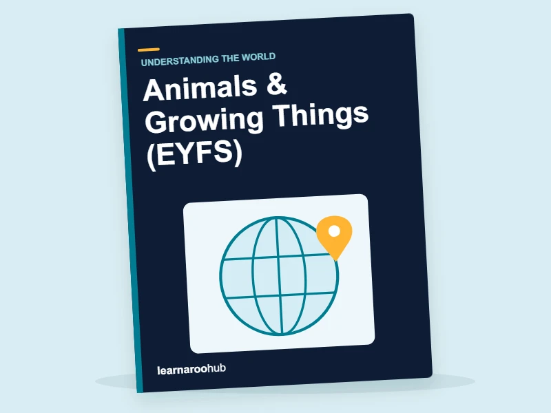 Animals & Growing Things (EYFS) — activity book cover