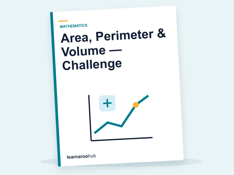 Area, Perimeter & Volume — Challenge — quiz cover