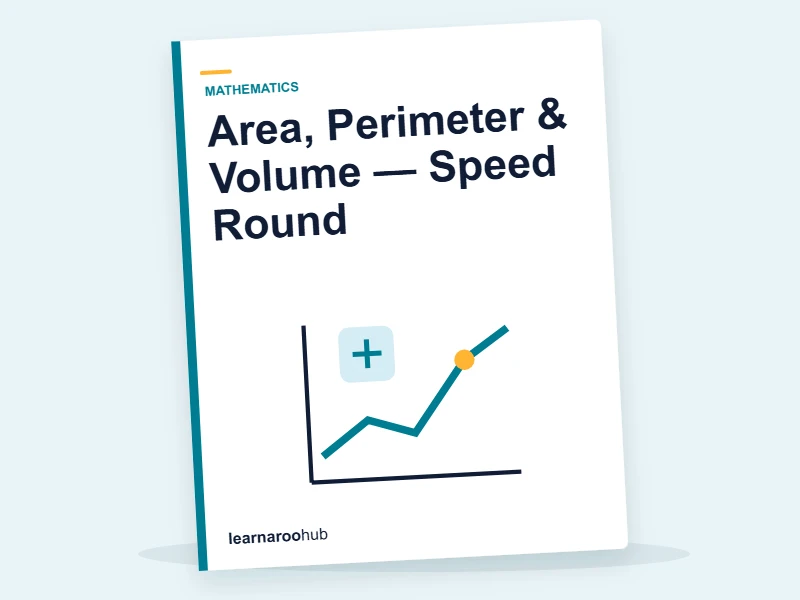 Area, Perimeter & Volume — Speed Round — quiz cover