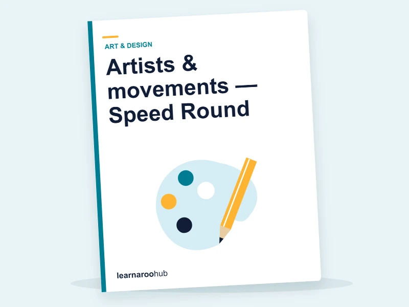 Artists & movements — Speed Round — quiz cover