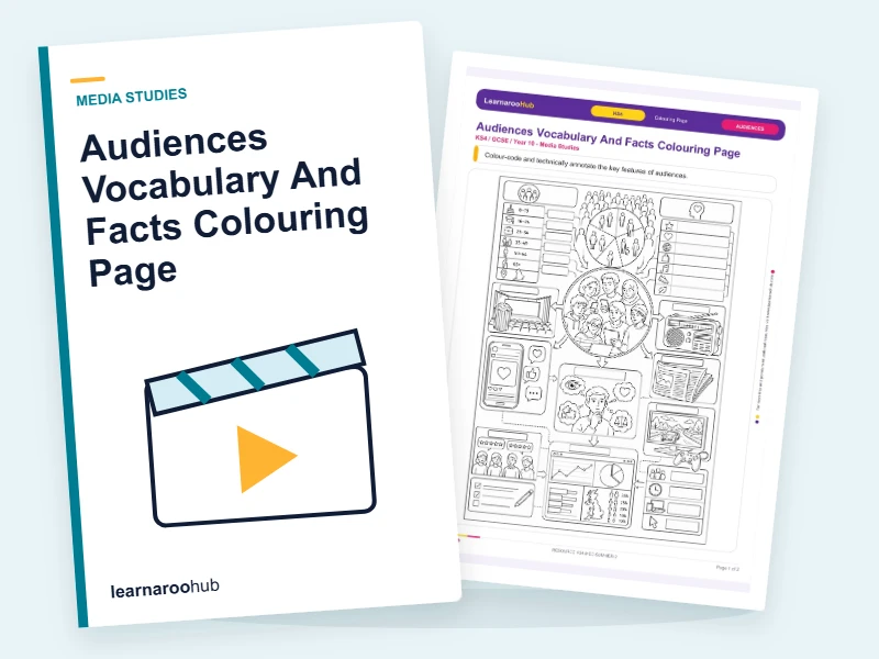 Audiences Vocabulary And Facts Colouring Page — colouring sheets cover