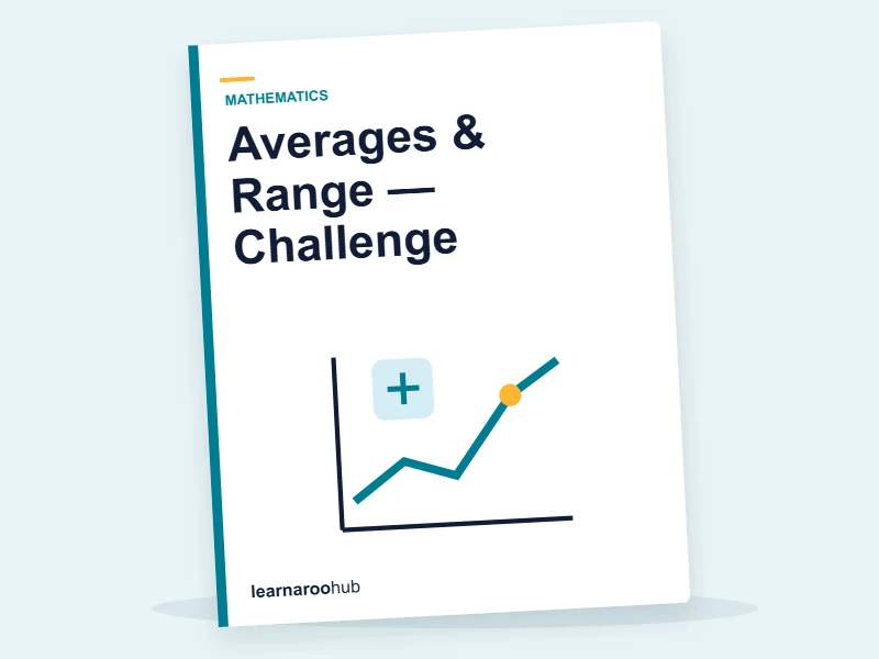 Averages & Range — Challenge — quiz cover