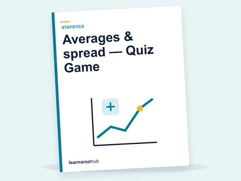 Averages & spread — Quiz Game — quiz cover