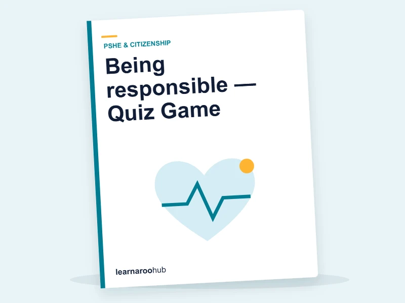 Being responsible — Quiz Game — quiz cover