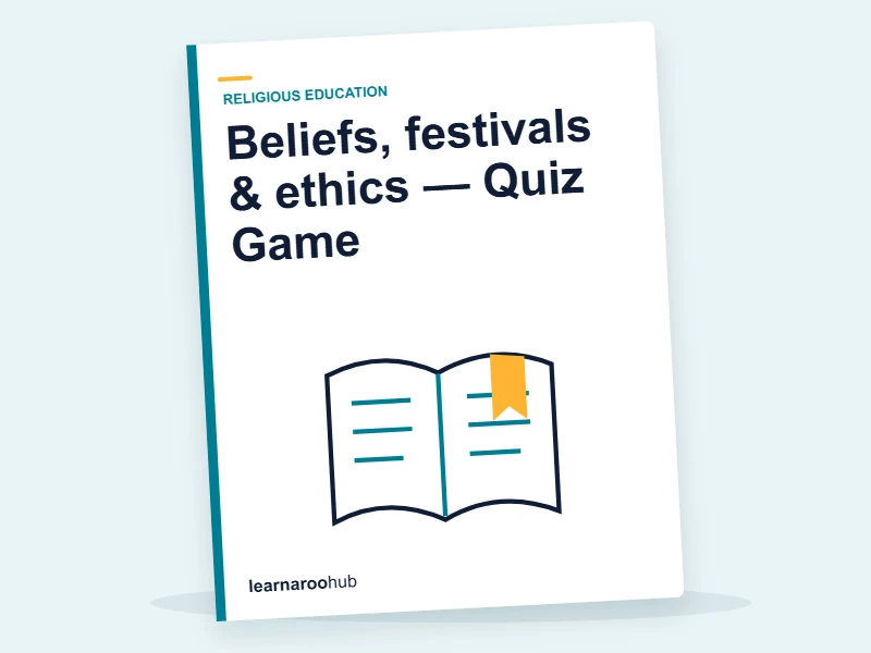Beliefs, festivals & ethics — Quiz Game — quiz cover