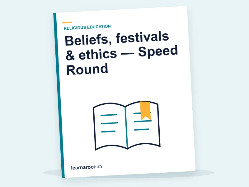 Beliefs, festivals & ethics — Speed Round — quiz cover