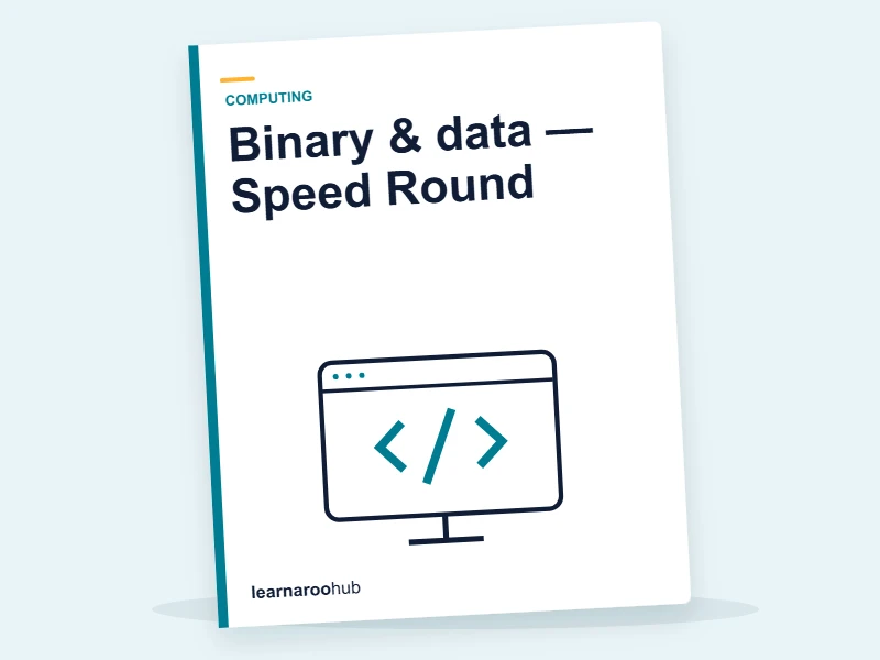 Binary & data — Speed Round — quiz cover