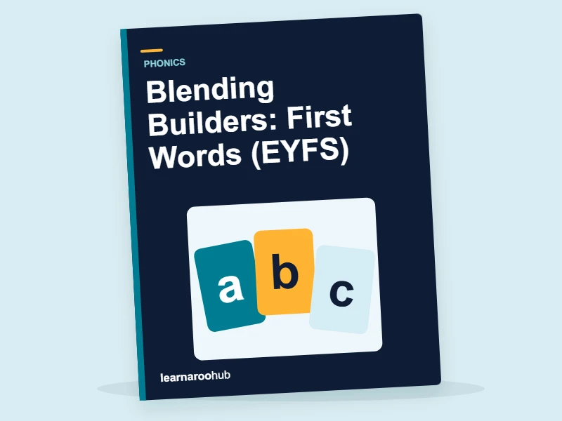 Blending Builders: First Words (EYFS) — activity book cover