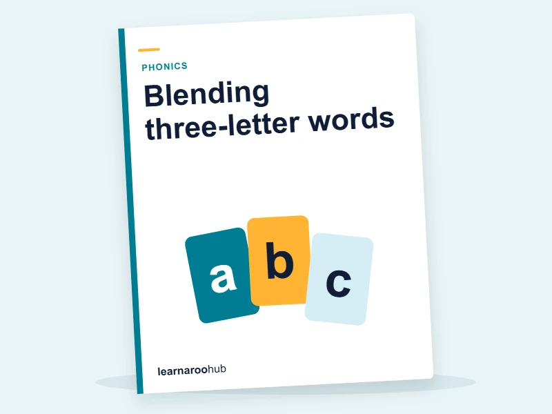 Blending Three-Letter Words — CVC Phonics to Read — video lesson cover