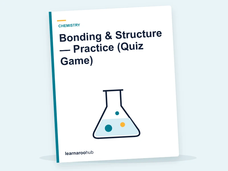 Bonding & Structure — Practice (Quiz Game) — quiz cover