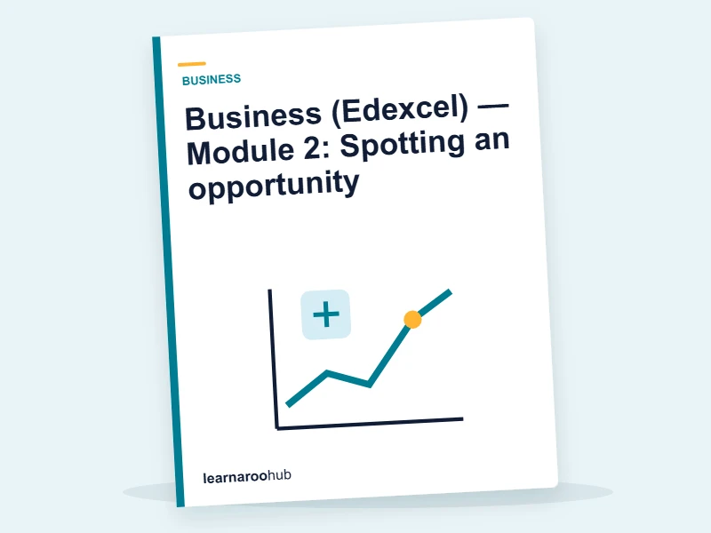 Business (Edexcel) — Module 2: Spotting an opportunity — e-learning module cover