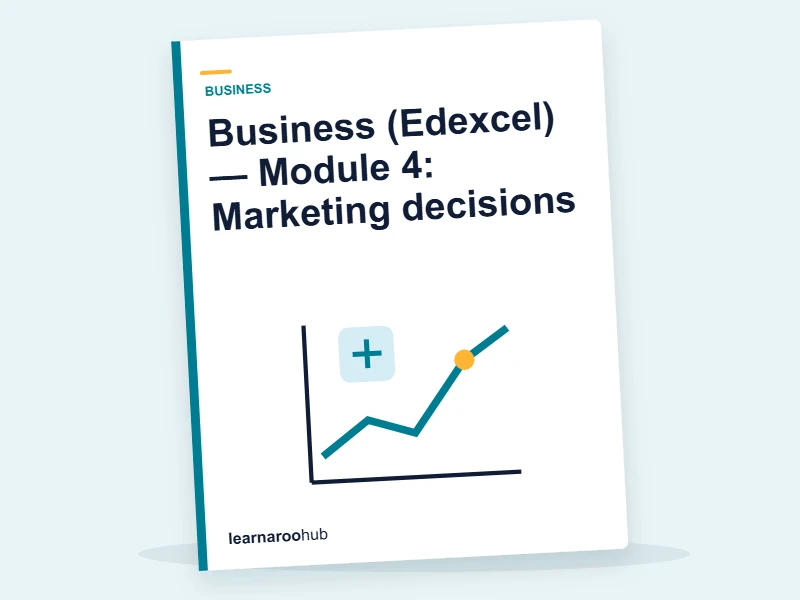 Business (Edexcel) — Module 4: Marketing decisions — e-learning module cover