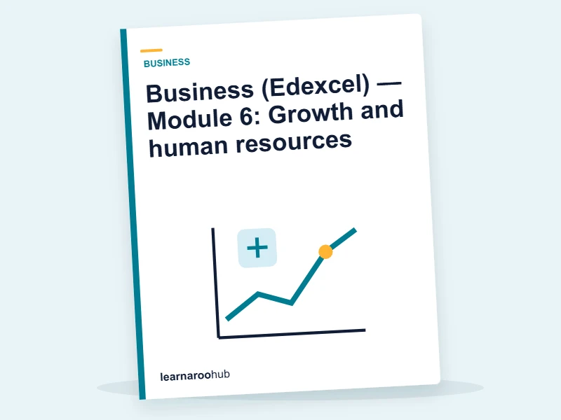 Business (Edexcel) — Module 6: Growth and human resources — e-learning module cover
