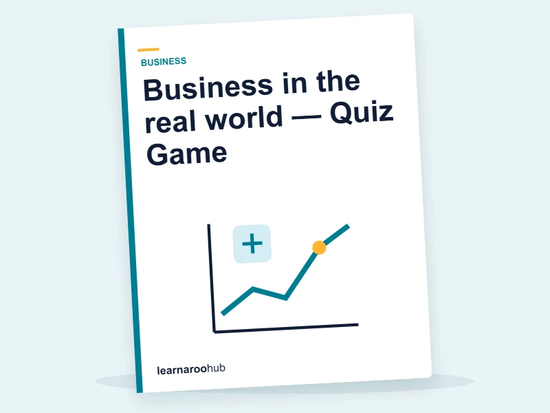 Business in the real world — Quiz Game — quiz cover