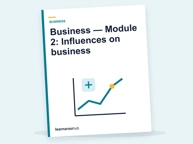 Business — Module 2: Influences on business — e-learning module cover