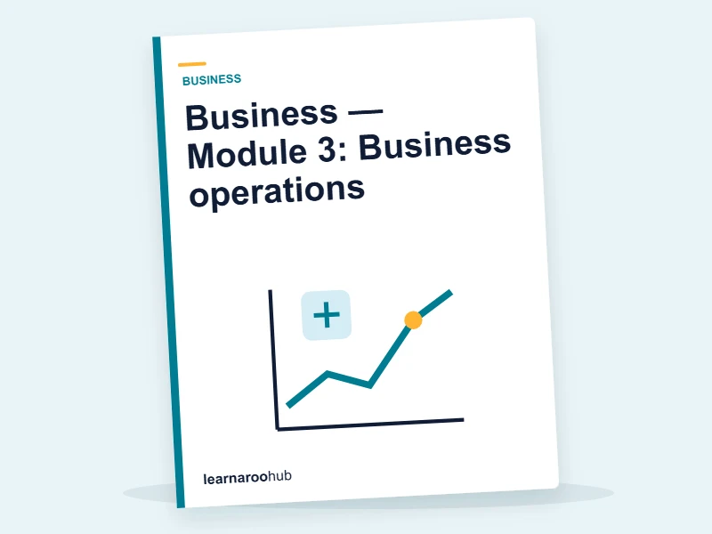 Business — Module 3: Business operations — e-learning module cover