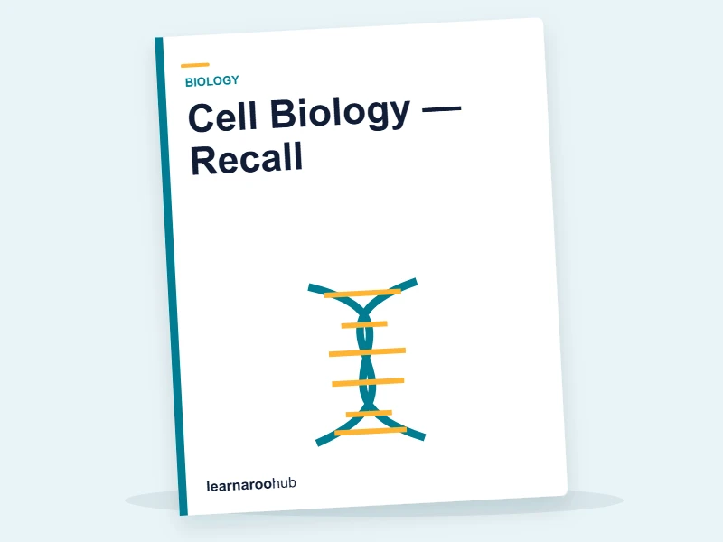 Cell Biology — Recall — quiz cover