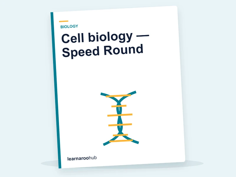 Cell biology — Speed Round — quiz cover