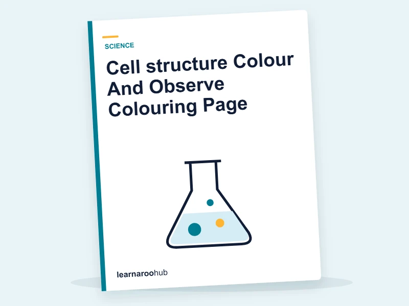 Cell structure Colour And Observe Colouring Page — colouring sheets cover