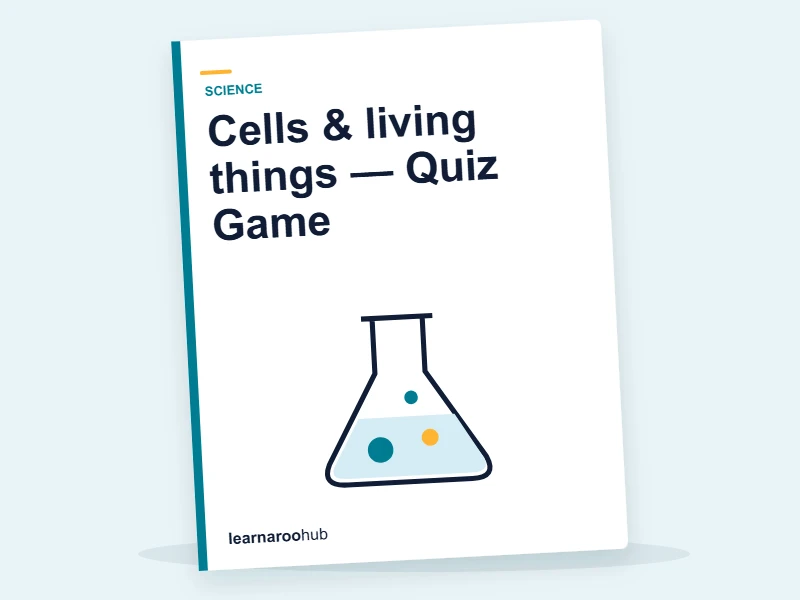 Cells & living things — Quiz Game — quiz cover