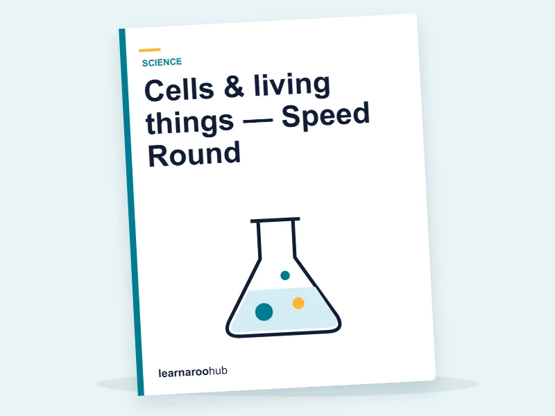 Cells & living things — Speed Round — quiz cover