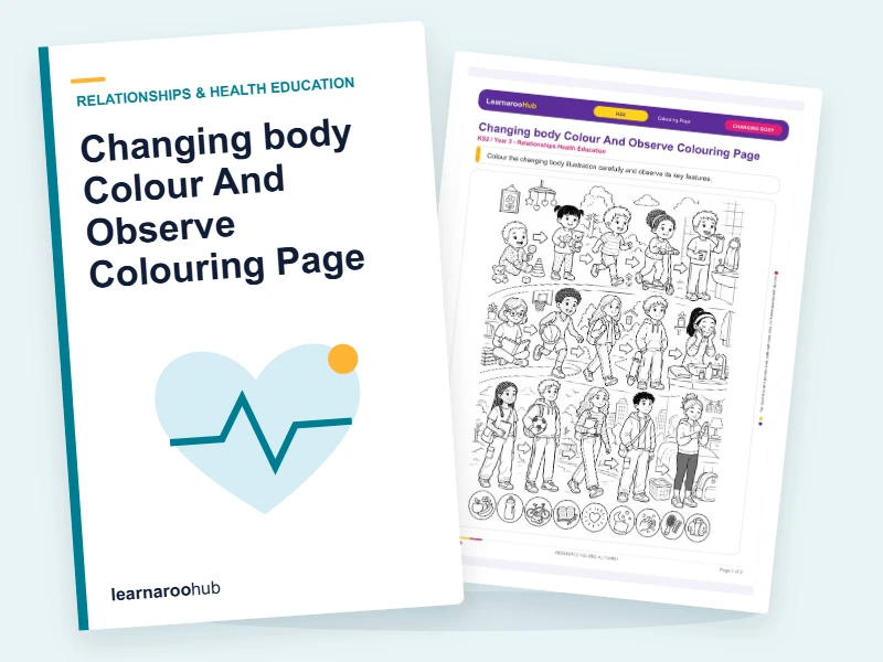 Changing body Colour And Observe Colouring Page — colouring sheets cover