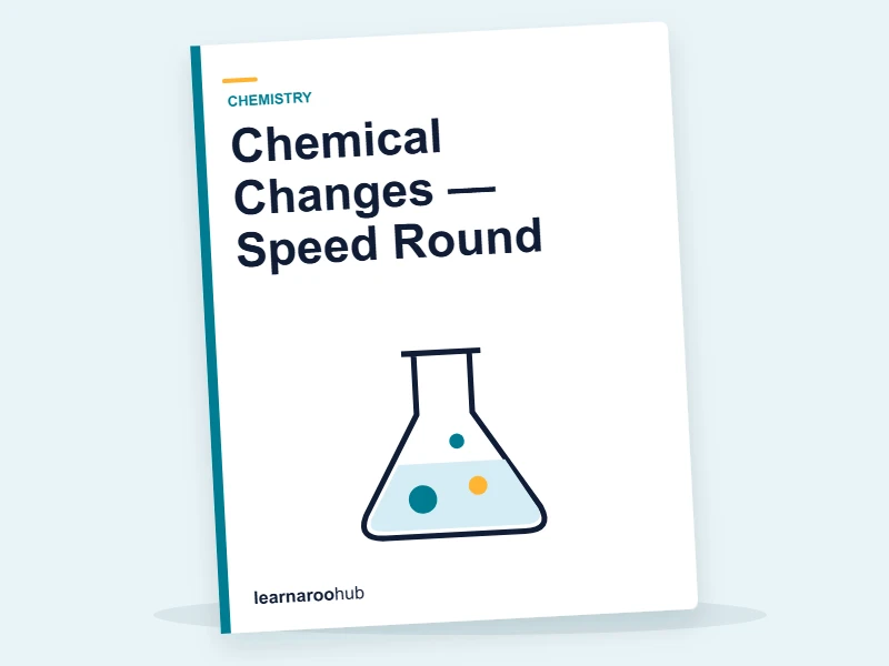 Chemical Changes — Speed Round — quiz cover