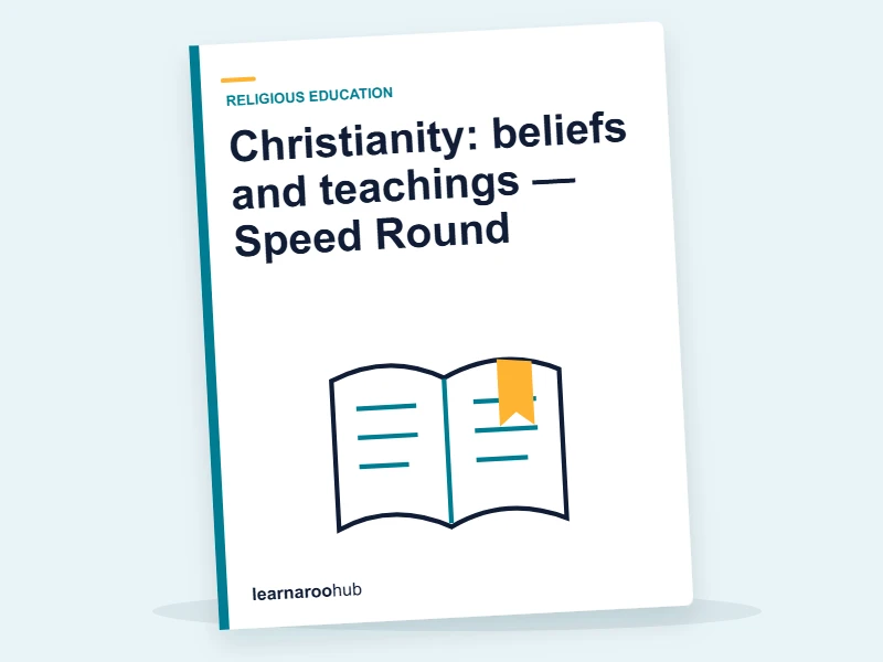 Christianity: beliefs and teachings — Speed Round — quiz cover