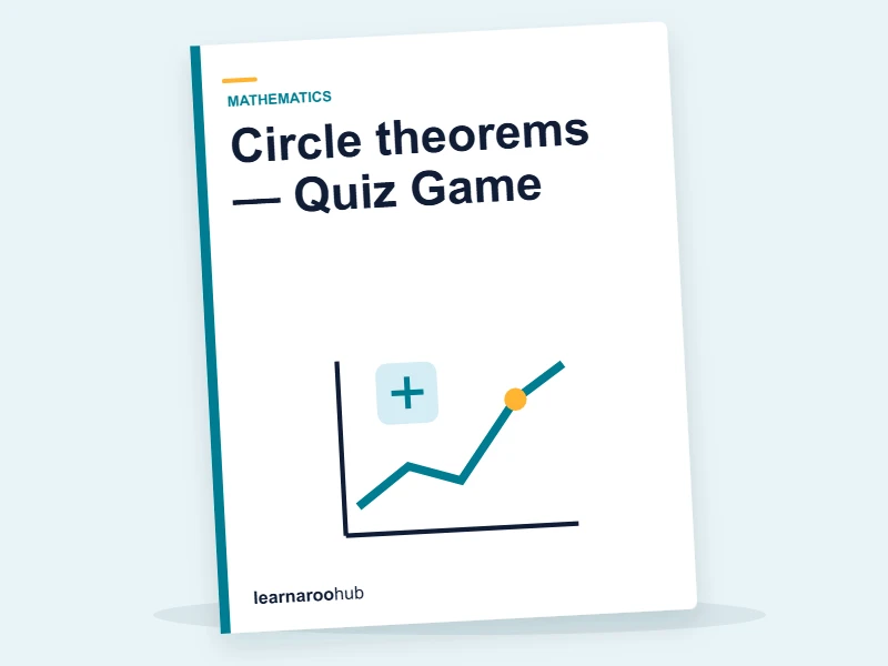 Circle theorems — Quiz Game — quiz cover