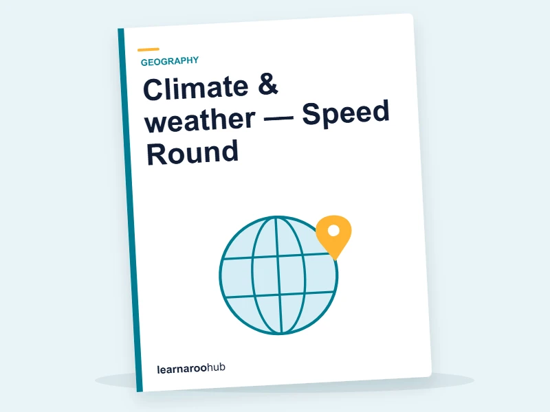 Climate & weather — Speed Round — quiz cover