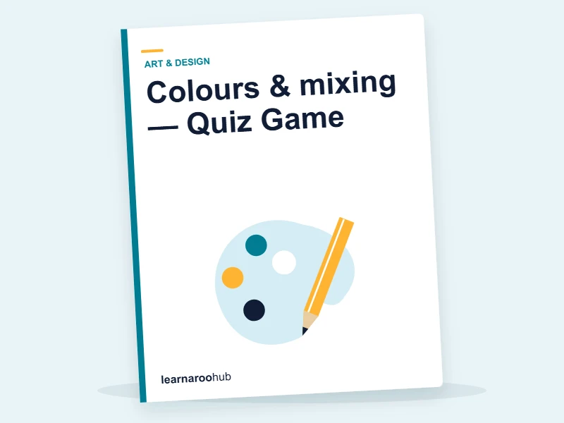 Colours & mixing — Quiz Game — quiz cover