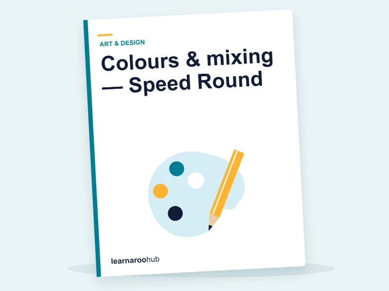 Colours & mixing — Speed Round — quiz cover