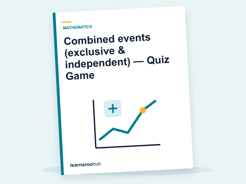 Combined events (exclusive & independent) — Quiz Game — quiz cover