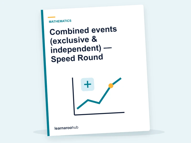 Combined events (exclusive & independent) — Speed Round — quiz cover
