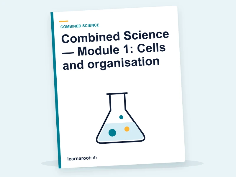 Combined Science — Module 1: Cells and organisation — e-learning module cover