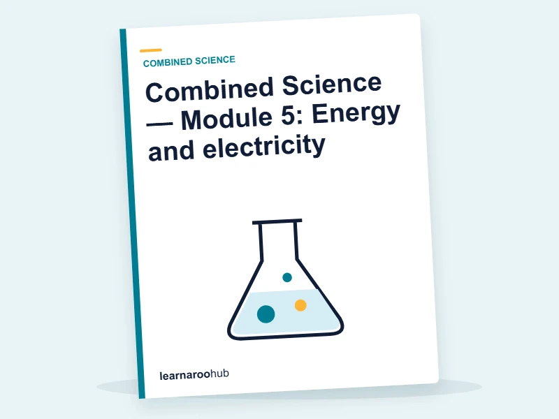 Combined Science — Module 5: Energy and electricity — e-learning module cover