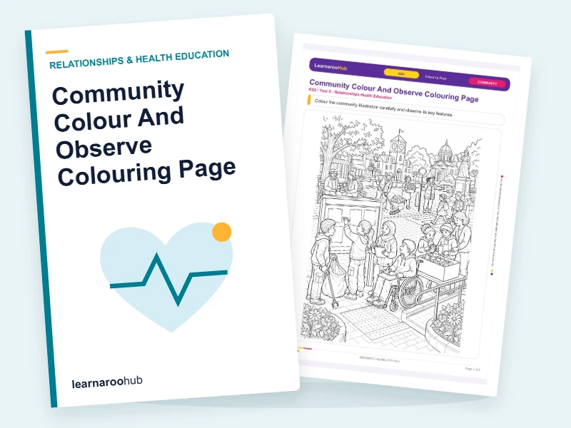 Community Colour And Observe Colouring Page — colouring sheets cover