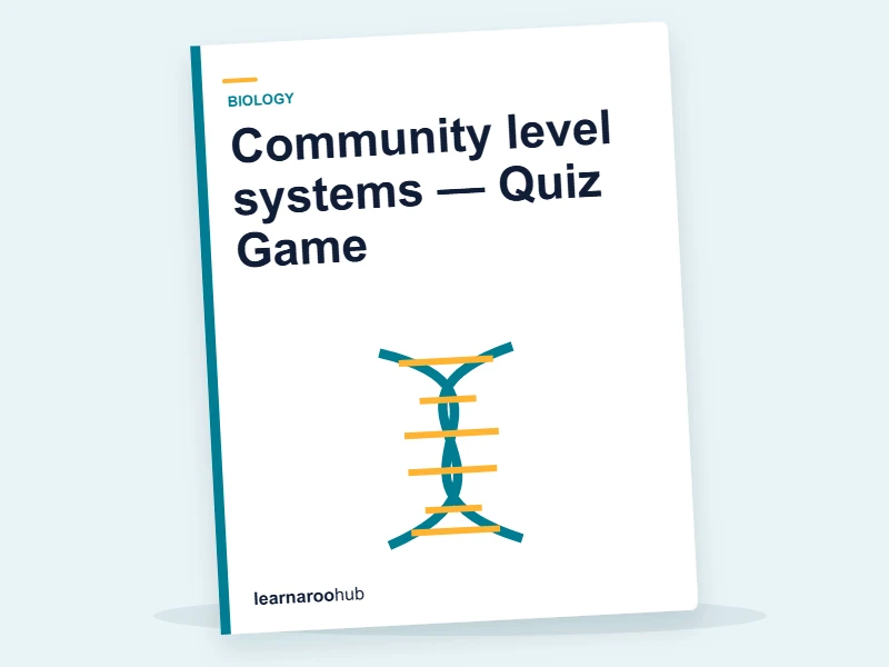 Community level systems — Quiz Game — quiz cover