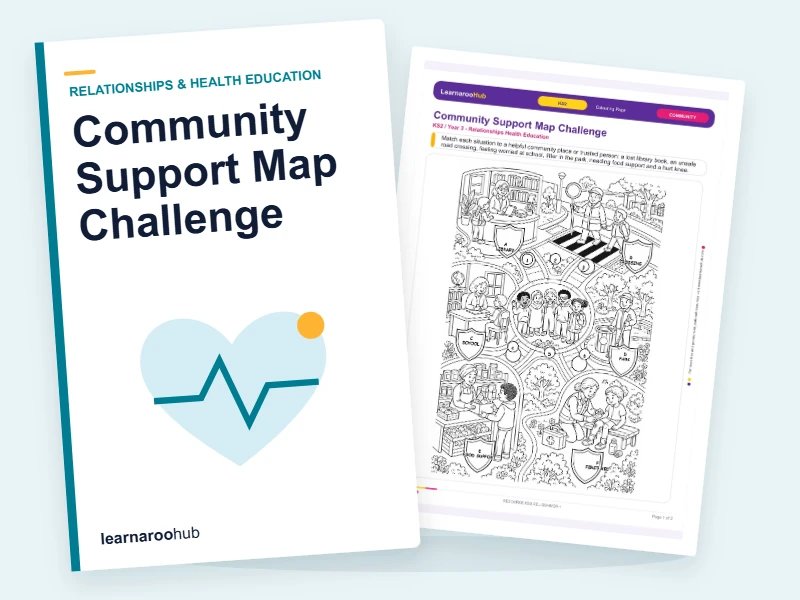 Community Support Map Challenge — colouring sheets cover